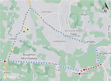 Temporary Road Closure - B2163 Plough Wents Road, Chart Sutton - 12th October 2026