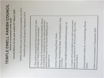 2024/25 Annual Governance & Accounting complete