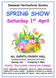 Spring Show 2023 Sat 1st April