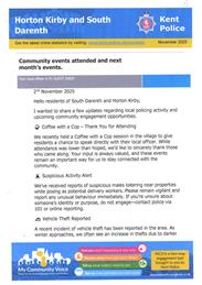 Kent Police November Update
