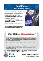 Bicycle Marking Event at Reculver