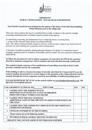 Public Consultation for The Old School Building