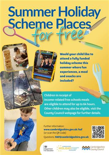  - Summer Holiday Scheme Places