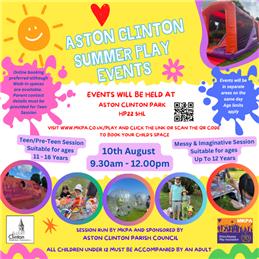 Aston Clinton Summer Play Event – Monday 10 August