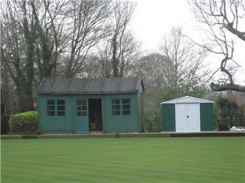 The old and new sheds - Biddenden Bowls Club May update