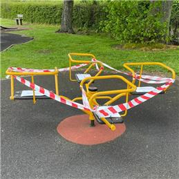 Play Equipment (Zip Wire and Roundabout) Out of Use