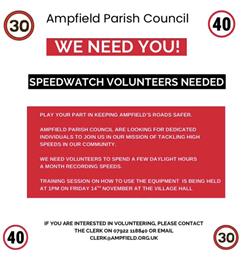Speedwatch Volunteers needed