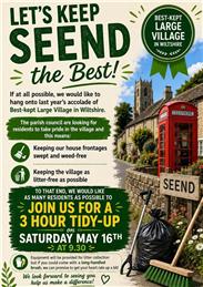 SEEND VILLAGE TIDY-UP – SATURDAY MAY 16TH