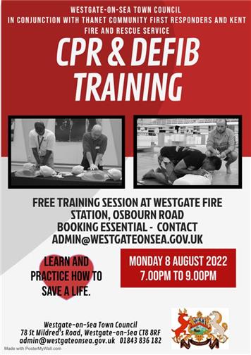  - FREE defibrillator training session