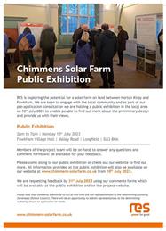 Chimmens Solar Farm Public Exhibition