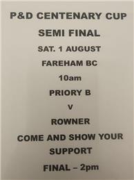 Priory in Centenary Semi-Final