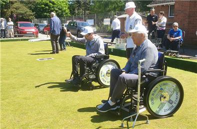  - Presentation of special green friendly wheelchairs.