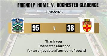 Friendly V Rochester Clarence