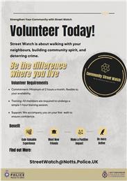 Nottinghamshire Police is looking for volunteers to support a new scheme