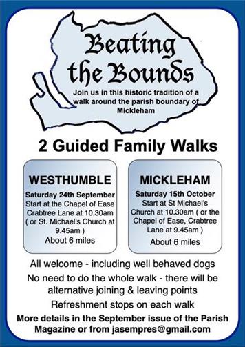  - Beating the Bounds Walk - 24th September & 15th October 2022