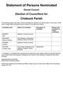 Parish, County and Police and Crime Commissioner Elections 2 May