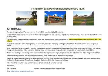 Neighbourhood Plan - July 2018 Update
