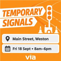 Roadworks Bulletin from VIA Fri 18