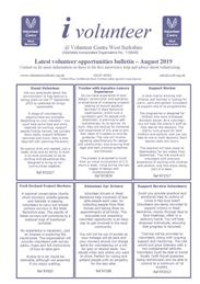 Volunteer Centre West Berkshire August Bulletin