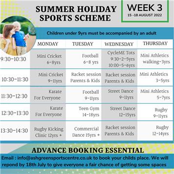  - Our FREE Summer Holiday Sport Scheme is here!