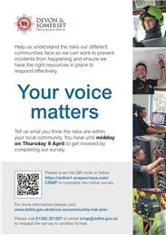 Devon & Somerset Fire & Rescue Service Survey - Your Voice Matters!!
