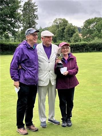 Peter & Sue with Don - Presidents Cup 2023