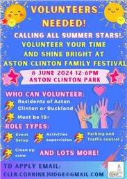 Family Festival Volunteers Needed!