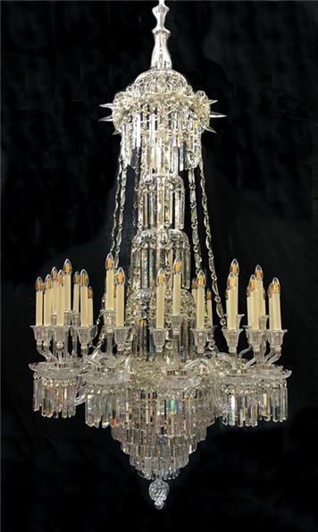 The Restored Chandelier - A 100 years in the dark ends.