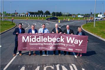 Middlebeck Way, the Southern Link Road connecting the A1 to the A46, is officially open.