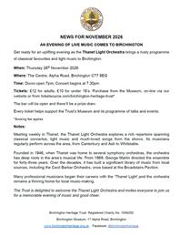 Birchington Heritage Trust News Release