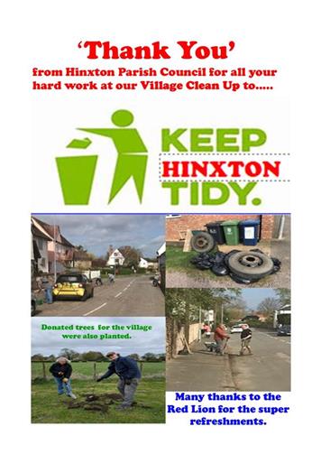  - Village Clean Up - HPC 'Thank You'