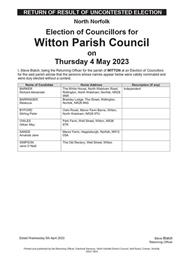 Uncontested Elections