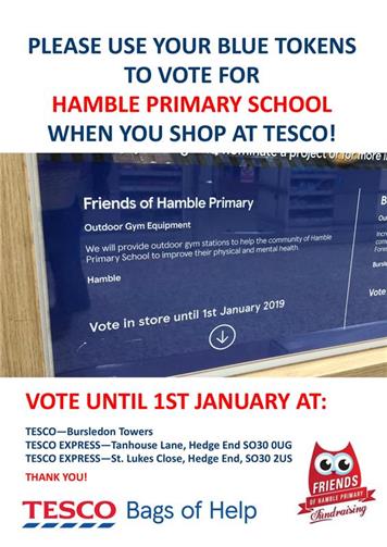  - Friends of Hamble Primary School Need Your Votes