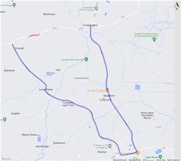  - **Update** Temporary road closure along Cotwall Lane, High Ercall