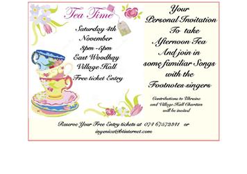 Evening with the Footnotes Singers, EWVH 4th November