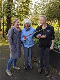 Helping with the litter picking this week end