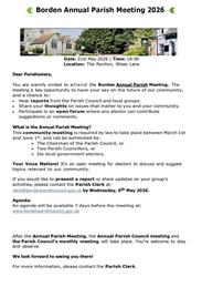 Annual Parish Meeting - 21st May 2026