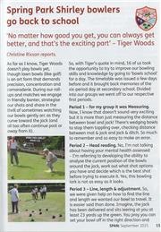 News from Spring Park Shirley Bowling Green - SPAN Magazine  - Sept 2025