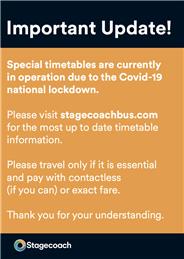 Stagecoach services revised timetable