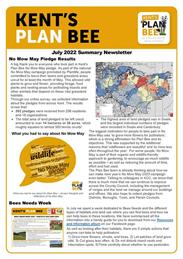 Kent's Plan Bee July 22 Newsletter