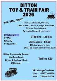 Toy Fair at Ditton 8th February 2026