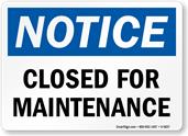 Notice of Bowls Hall Closure