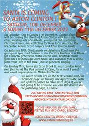 SANTA IS COMING TO ASTON CLINTON