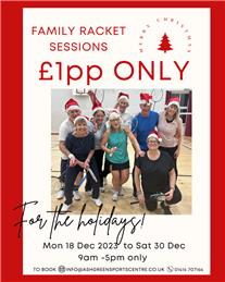 Family Racket Sessions Christmas 2023