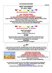 Jenny May News 24 July 2024