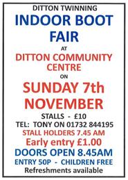 Indoor Bootfair this Sunday