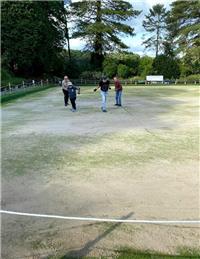 Leveling works continue on our North Green