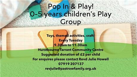  - Pop In & Play: 0-5 Years Children's Play Group
