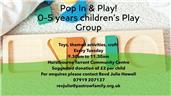 Starting Tuesday,12th December: 0-5 Years Children's Play Group