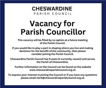  - Vacancy for Parish Councillor
